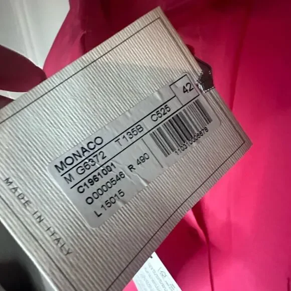 AntonelliNWTs Monaco Pink Front Button Midi Dress Size Medium